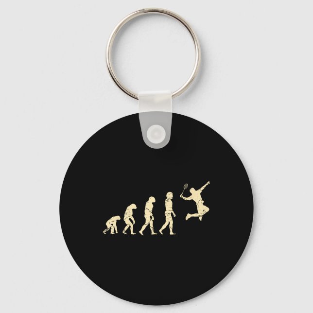 Chaveiro Raquete de Badminton Evolution Jogador (Frente)