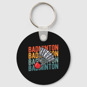 Chaveiro Raquete de Badminton Retro Equipe - Jogador Voador