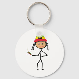 Chaveiro Rasta Stickwoman