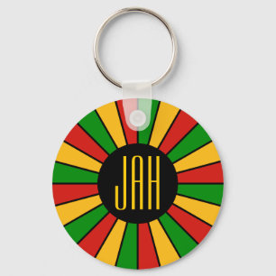 Chaveiro RASTAFARI FLAG BOTON RAYS + seu sinal ou monograma