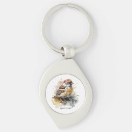 Chaveiro Rastreador de Aquarela Russo, personalizado
