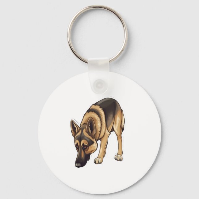 Chaveiro Rastreamento de german shepherd (Frente)
