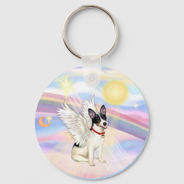 Chaveiro Rat Terrier Angel (Frente)