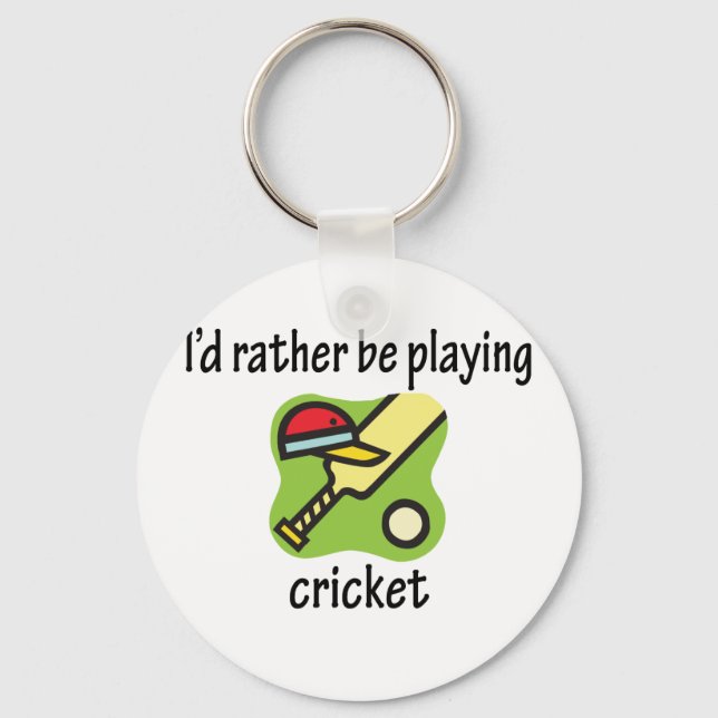 Chaveiro Rather Be Playing Cricket (Frente)