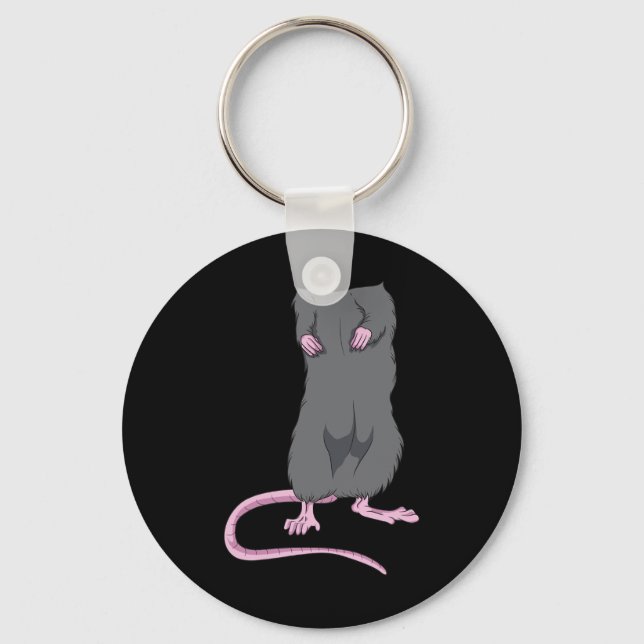 Chaveiro Rato de Halloween Rat Corpo Fácil De Mouse Diverti (Frente)
