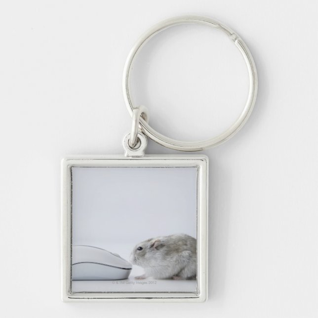 Chaveiro Rato do hamster e do computador (Frente)