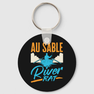Chaveiro Rato do Rio Au Sable Caiaque Canoagem Pesca Barco