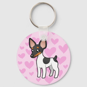 Chaveiro Rato Terrier/amor Fox Terrier do brinquedo