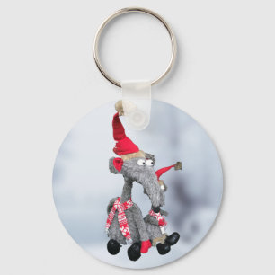 Chaveiro Ratos engraçados de Natal
