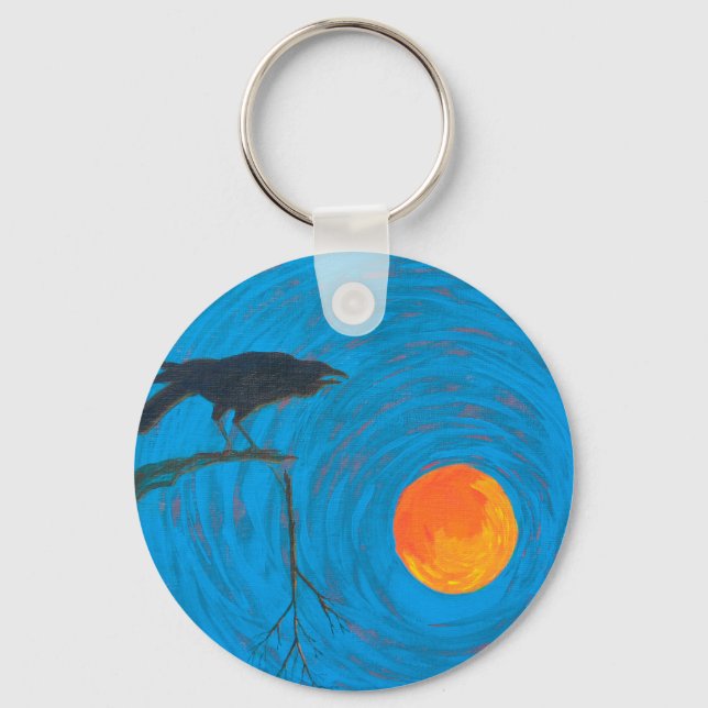 Chaveiro Raven and Full Moon (Frente)