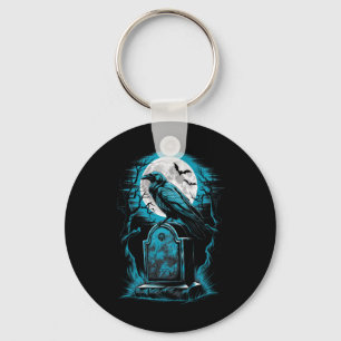 Chaveiro Raven Bird Gothic Spooky Graveyard