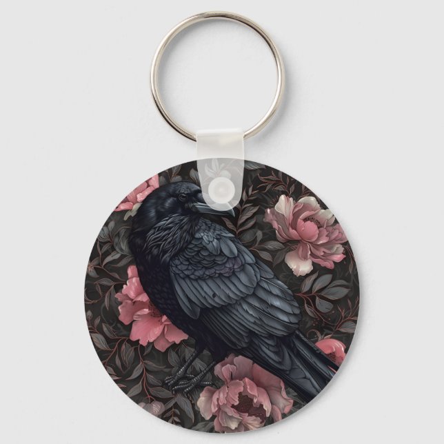 Chaveiro Raven gothic vintage (Frente)