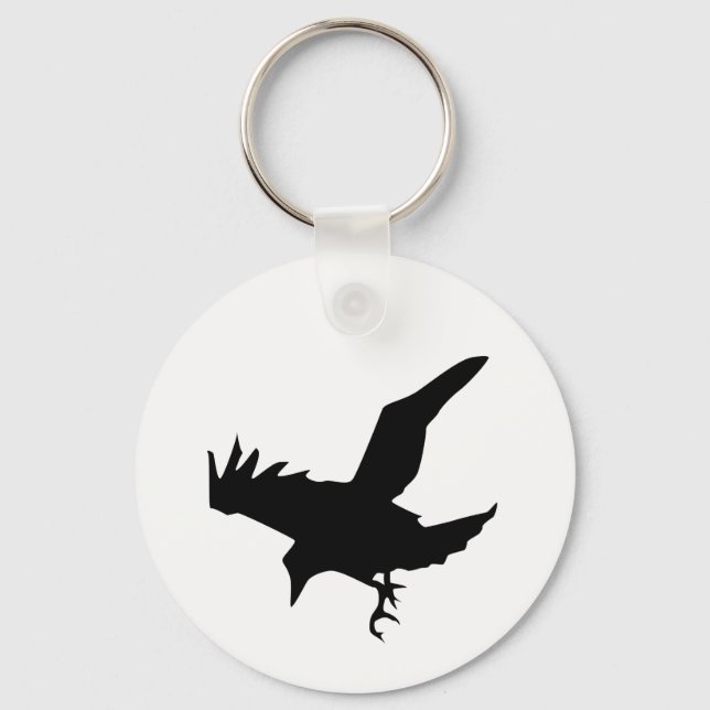 Chaveiro Raven Silhouette (Frente)