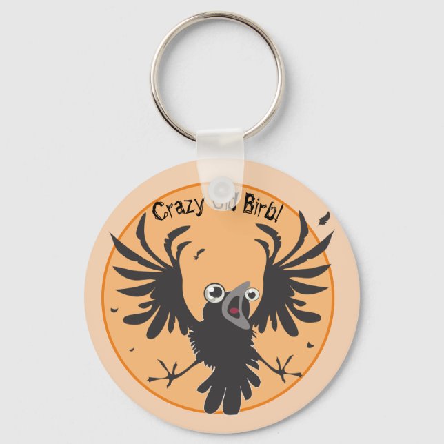 Chaveiro Raven - Velho Nascido Louco (Frente)