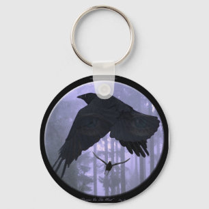 Chaveiro "RAVENS IN THE MIST" Fantasy Art Key
