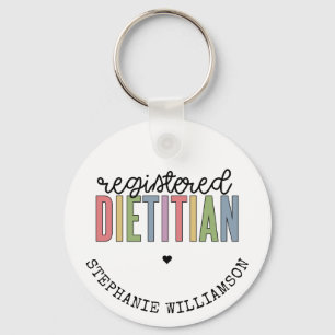 Chaveiro RD Multicolorido Dietitiano Registrado Personaliza
