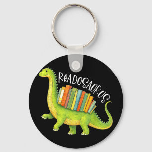 Chaveiro Readosaurus dinossauro engraçado amante de livros