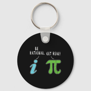 Chaveiro Real Be Rational Engraçado Math Memth Nerd Pi Day