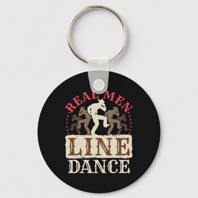 Chaveiro Real Men Line Dance Shirt Country Western Dancing (Frente)