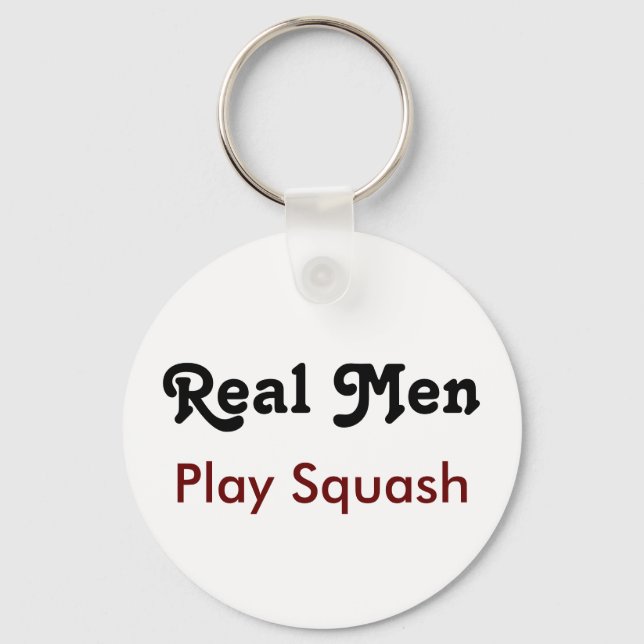 Chaveiro Real Men Play Squash (Frente)