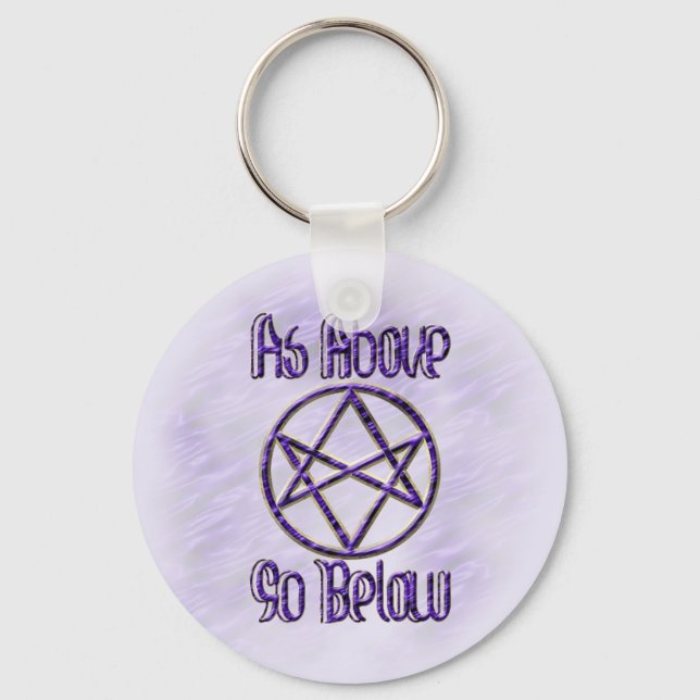 Chaveiro Real Roxo Unicursal (Frente)
