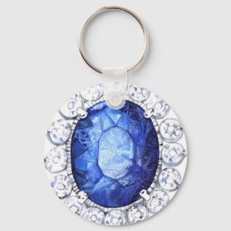 Chaveiro Real Sapphire Original Watercolor