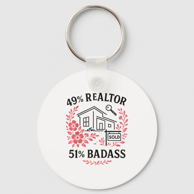 Chaveiro Realtor 49% Realtor 51% Bad  (Frente)