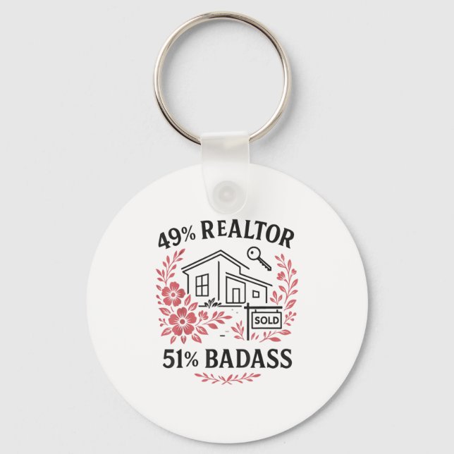 Chaveiro Realtor 49% Realtor 51% Bad  (Frente)