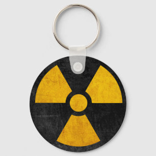 Chaveiro Reator Nuclear Radioativo Amarelo e Preto