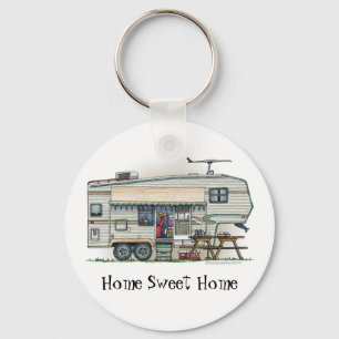 Chaveiro Reboque bonito do viagem do campista da quinta