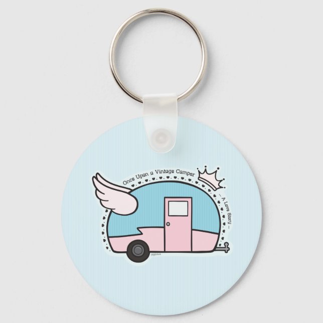 Chaveiro Reboque Vintage Camper (Frente)