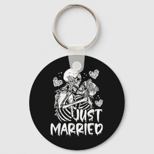 Chaveiro Recem casados Halloween Skeleton Bride E Grove Nós