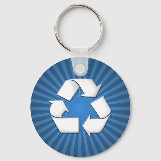 Chaveiro Reciclar azul 001 (Frente)