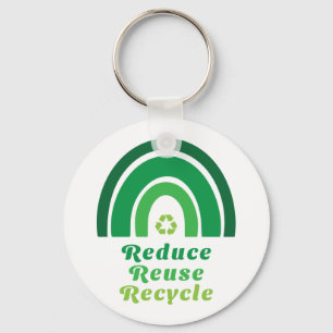 Chaveiro Reciclar de Reutilização Ambiental do Arco-Íris Ve