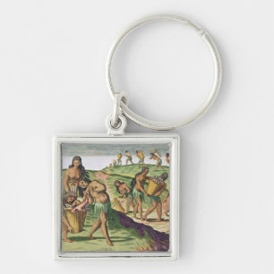 Chaveiro Recolhendo a comida para o Storehouse comunal