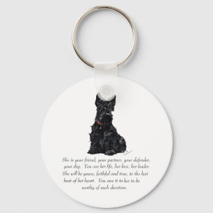 Chaveiro Recordo de Terrier Escocês - FÊMEA
