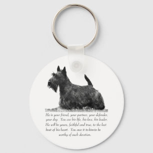 Chaveiro Recuerdo de Terrier Escocês - Cão MACHO