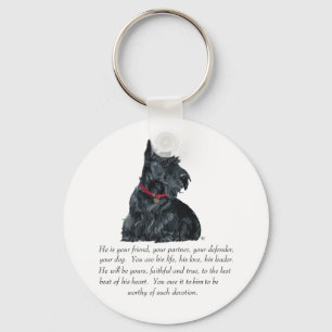 Chaveiro Recuerdo de Terrier Escocês - Cão MACHO