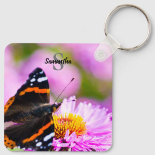 Chaveiro Red Admiral Butterly Keyring