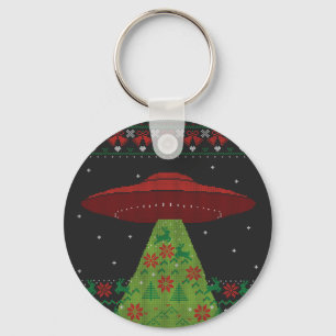 Chaveiro Red and Green OFO Trator Beam Ugly Christmas