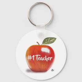 Chaveiro Red Apple Illustration No 1 Professora