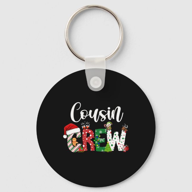 Chaveiro Red Cousin Crew Christmas Retro  (Frente)