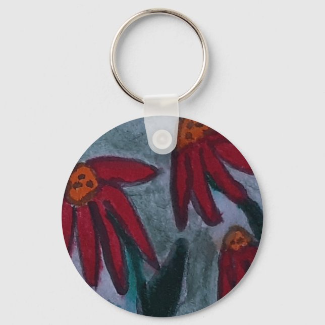 Chaveiro Red Daisies (Frente)