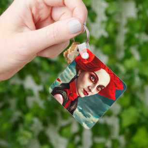 Chaveiro Red Head Poppy Flor Lady fantasia