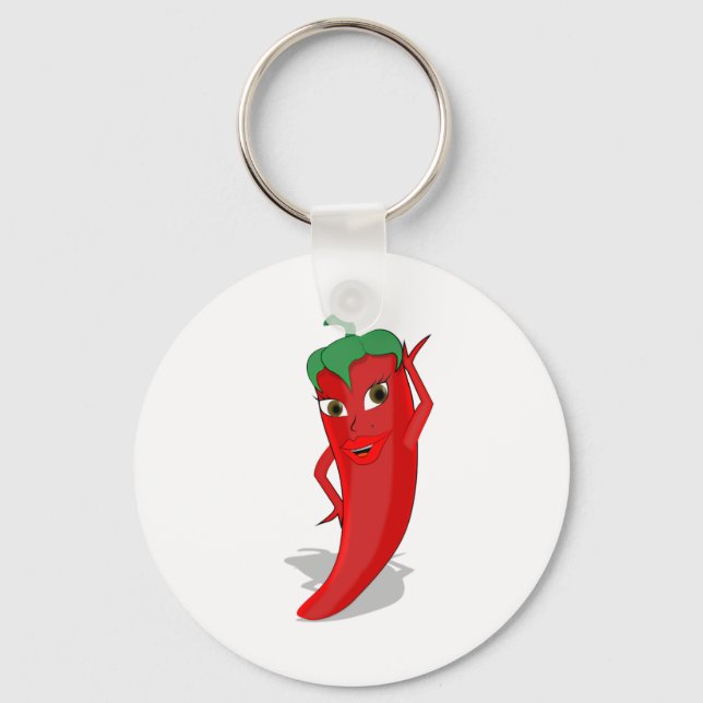 Chaveiro Red Hot Pepper Diva (Frente)