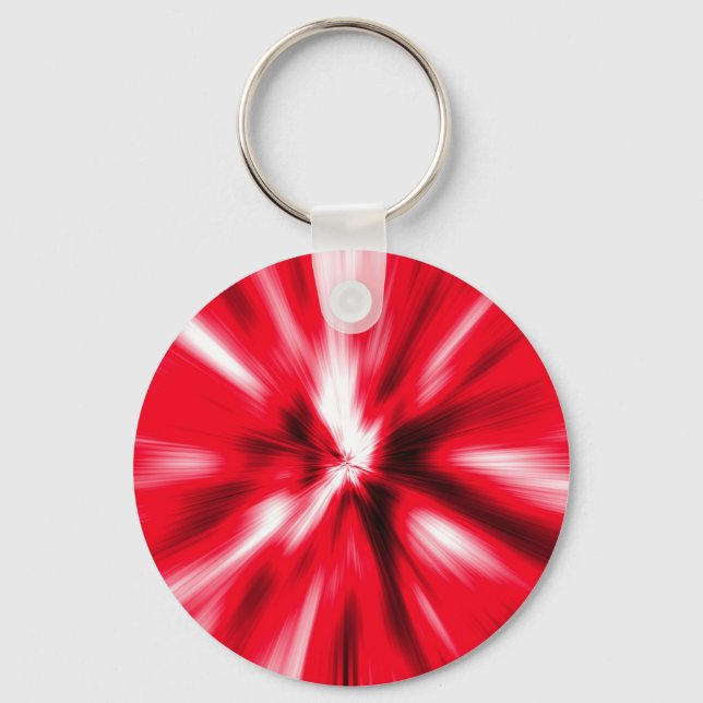 Chaveiro Red Love Burst Tie Dye Personalize (Frente)