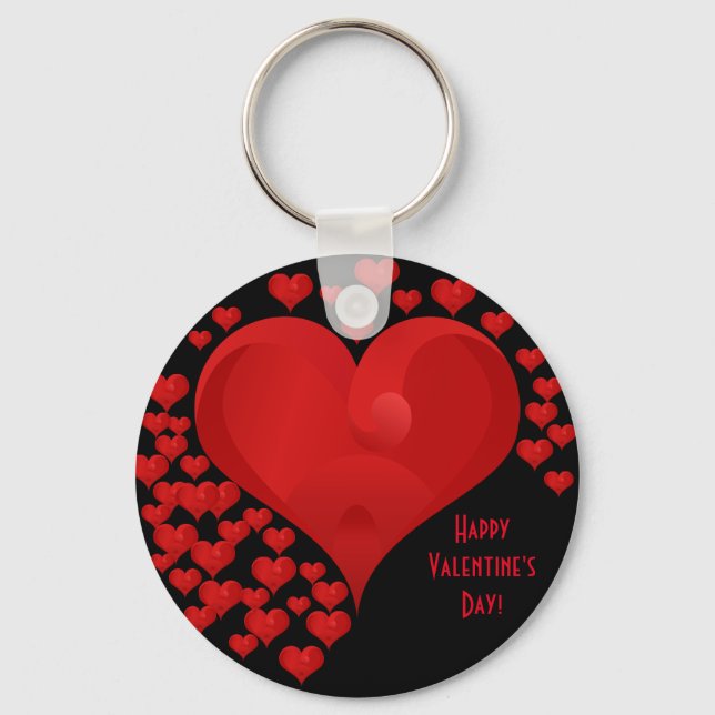 Chaveiro Red Namorados Love Hearts Romantic Key Chain (Frente)