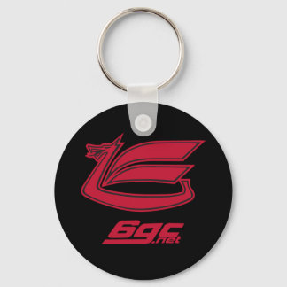 Chaveiro Red on Black Dragon Keychain