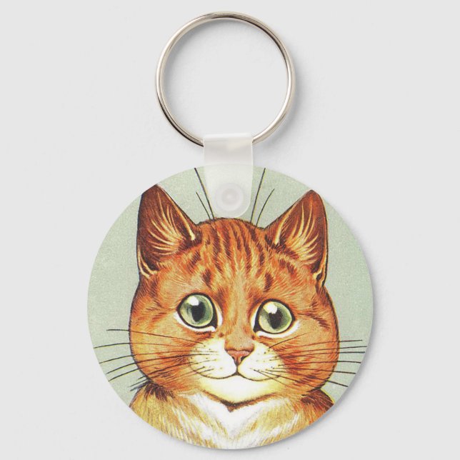 Chaveiro Red Orange & White Cat, Louis Wain (Frente)