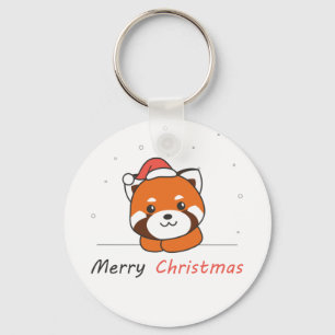 Chaveiro Red Panda Christmas Snow Winter Animais Pandas